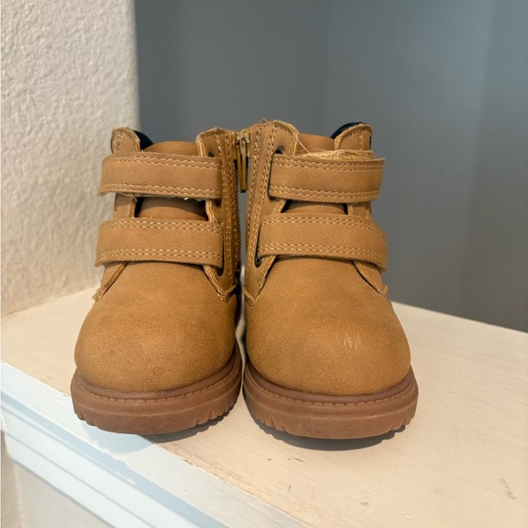 Wonder Nation Infant Tucker Construction Boots Size 4 Boys Easy On Off Zipper - Picture 9 of 9